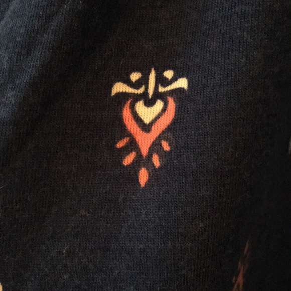 LuLaRoe maxi Blue with pale pink design size M GUC - Picture 4 of 4